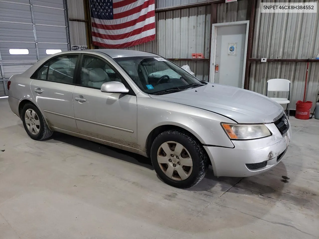 2008 Hyundai Sonata Gls VIN: 5NPET46CX8H384552 Lot: 78253404