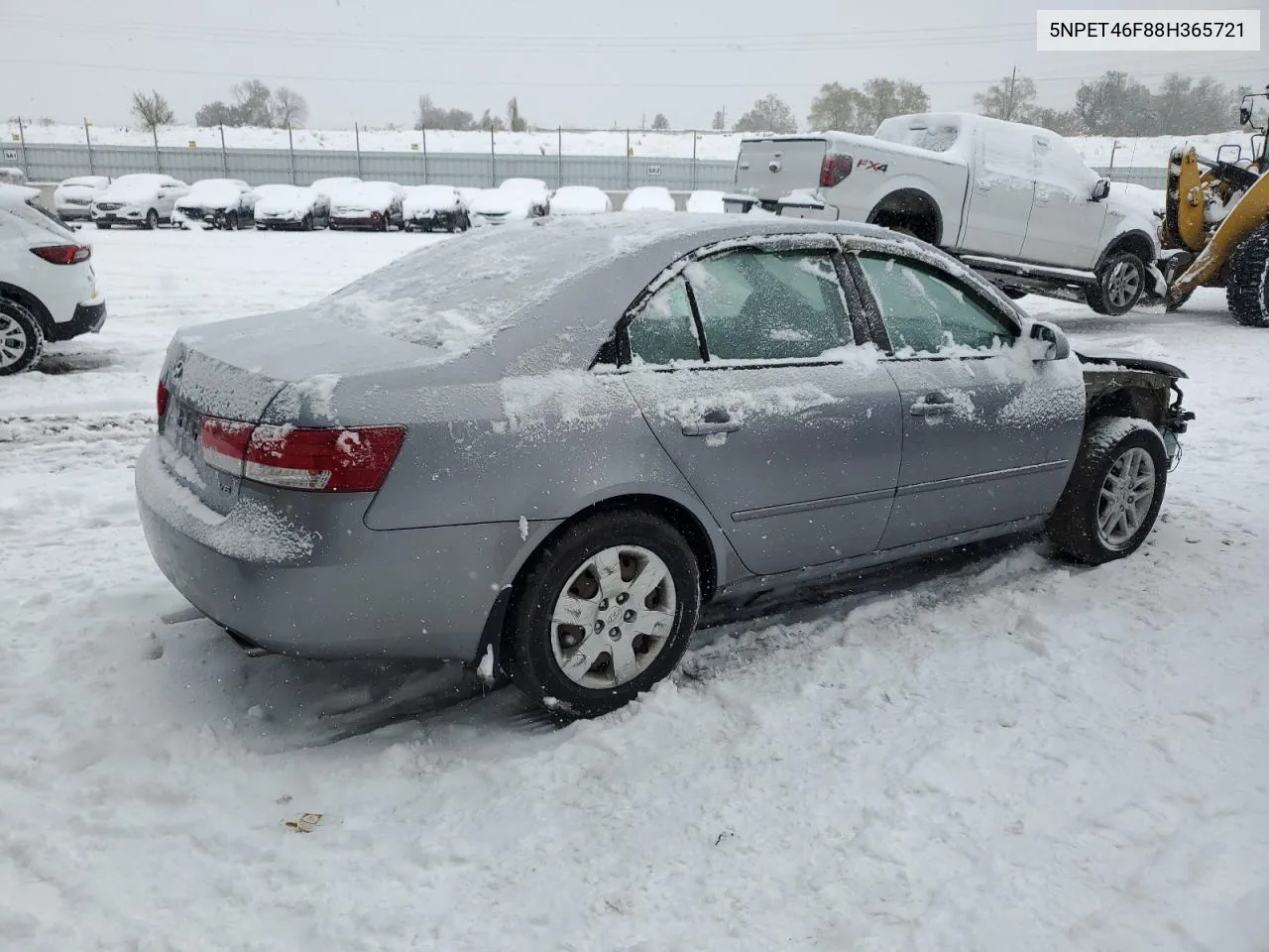 2008 Hyundai Sonata Gls VIN: 5NPET46F88H365721 Lot: 78737364