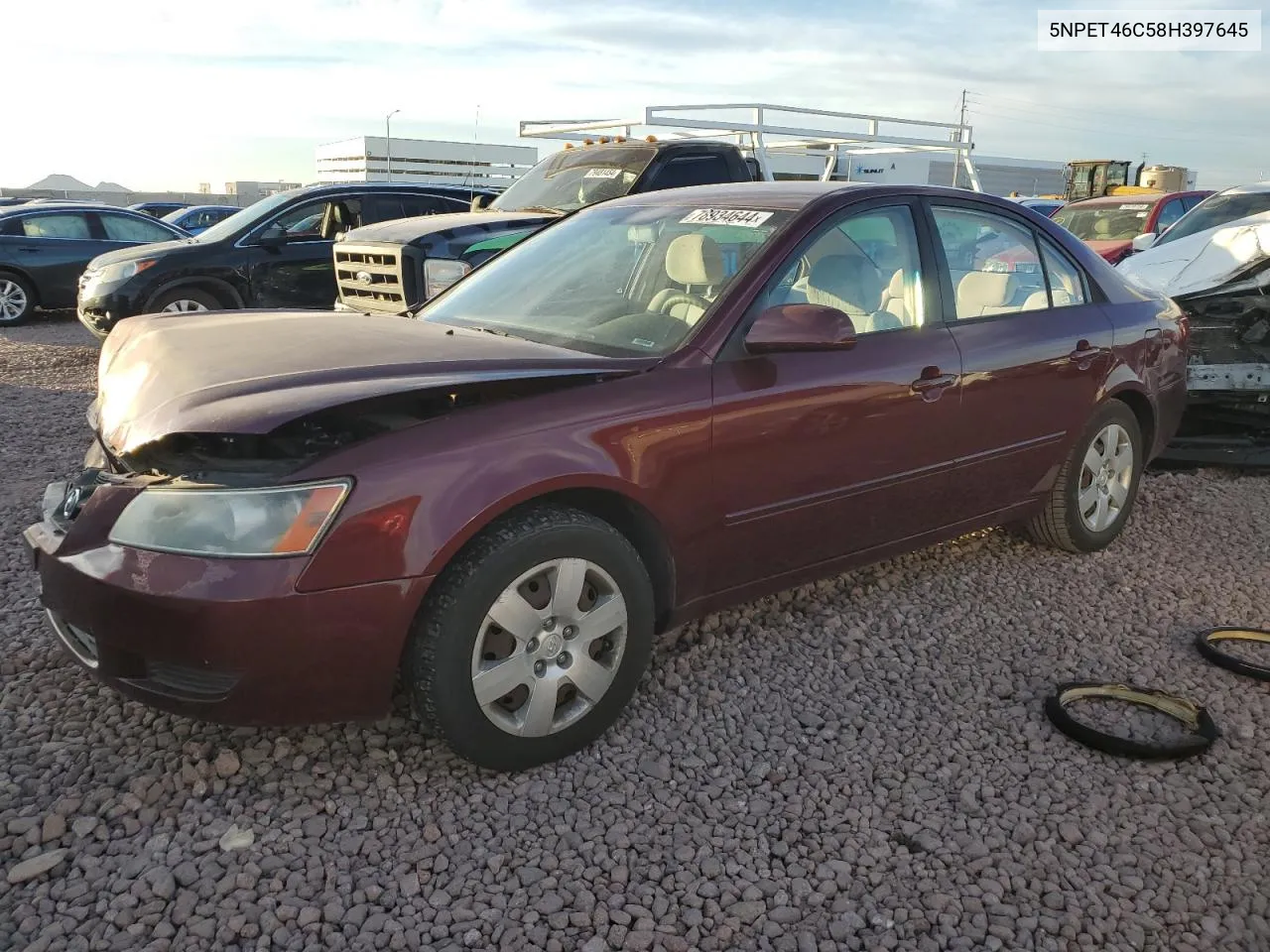 2008 Hyundai Sonata Gls VIN: 5NPET46C58H397645 Lot: 78934644