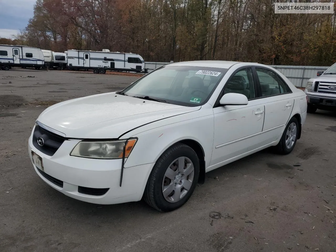 2008 Hyundai Sonata Gls VIN: 5NPET46C38H297818 Lot: 79022624