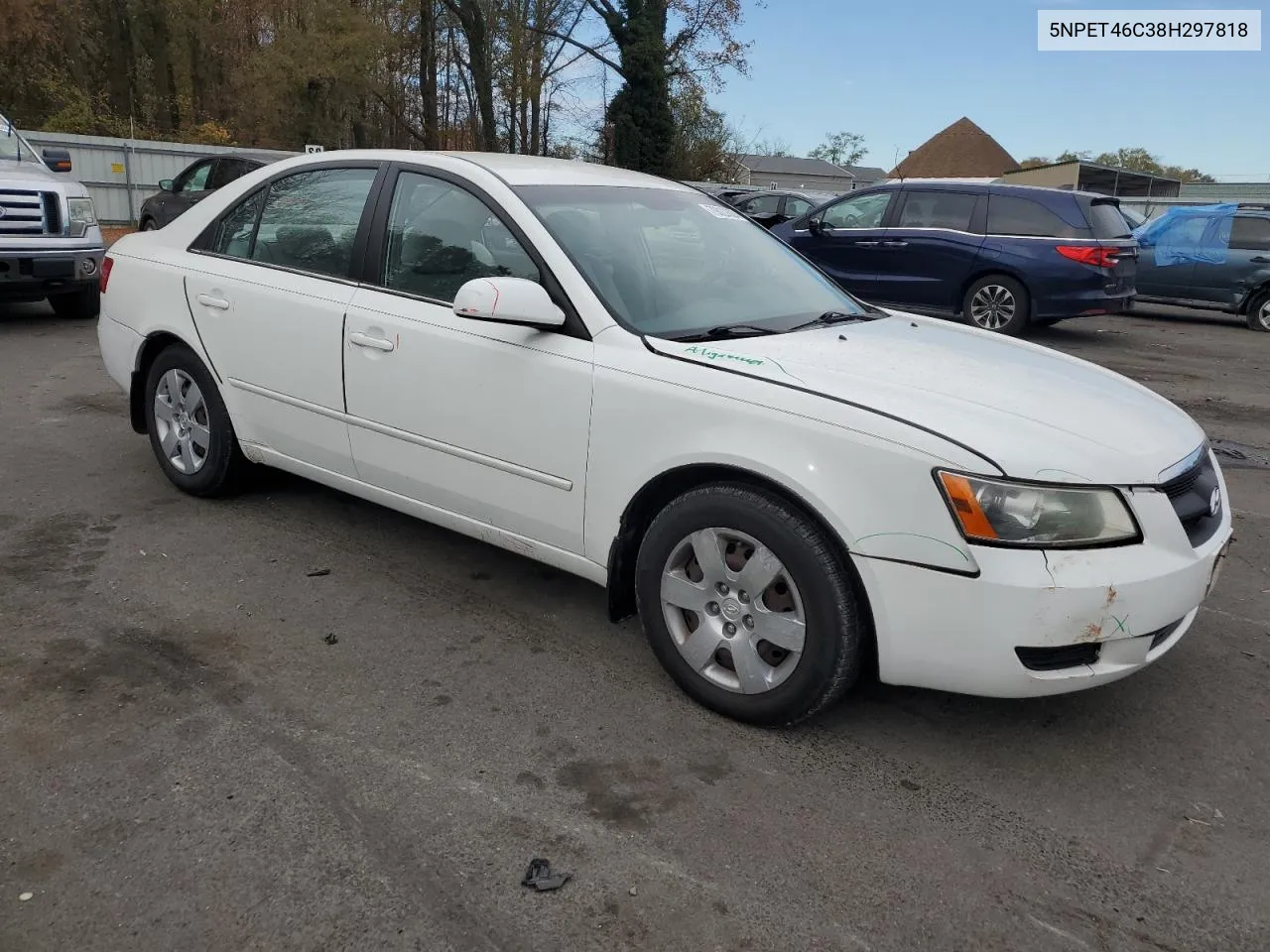 2008 Hyundai Sonata Gls VIN: 5NPET46C38H297818 Lot: 79022624