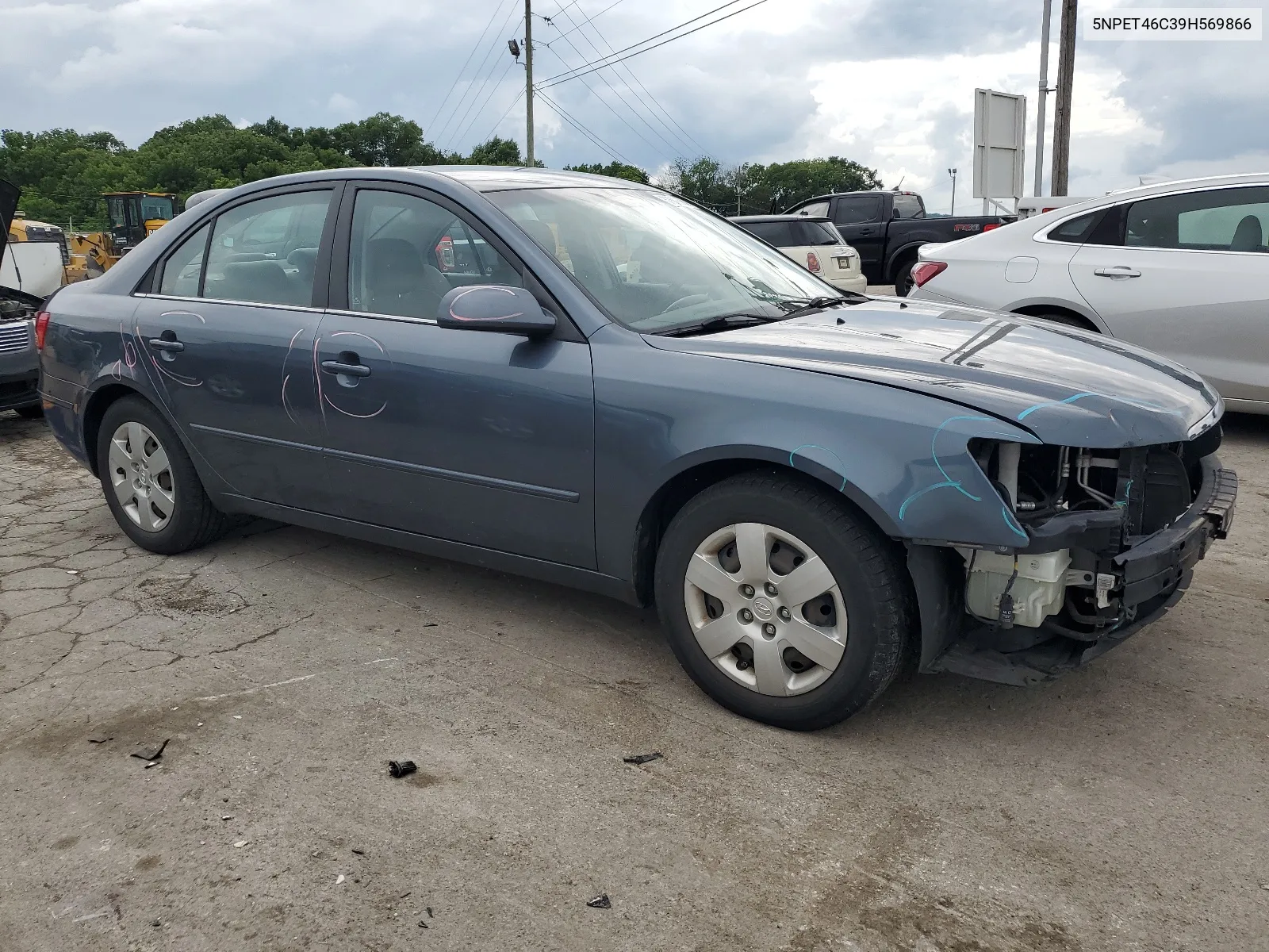 2009 Hyundai Sonata Gls VIN: 5NPET46C39H569866 Lot: 57649664