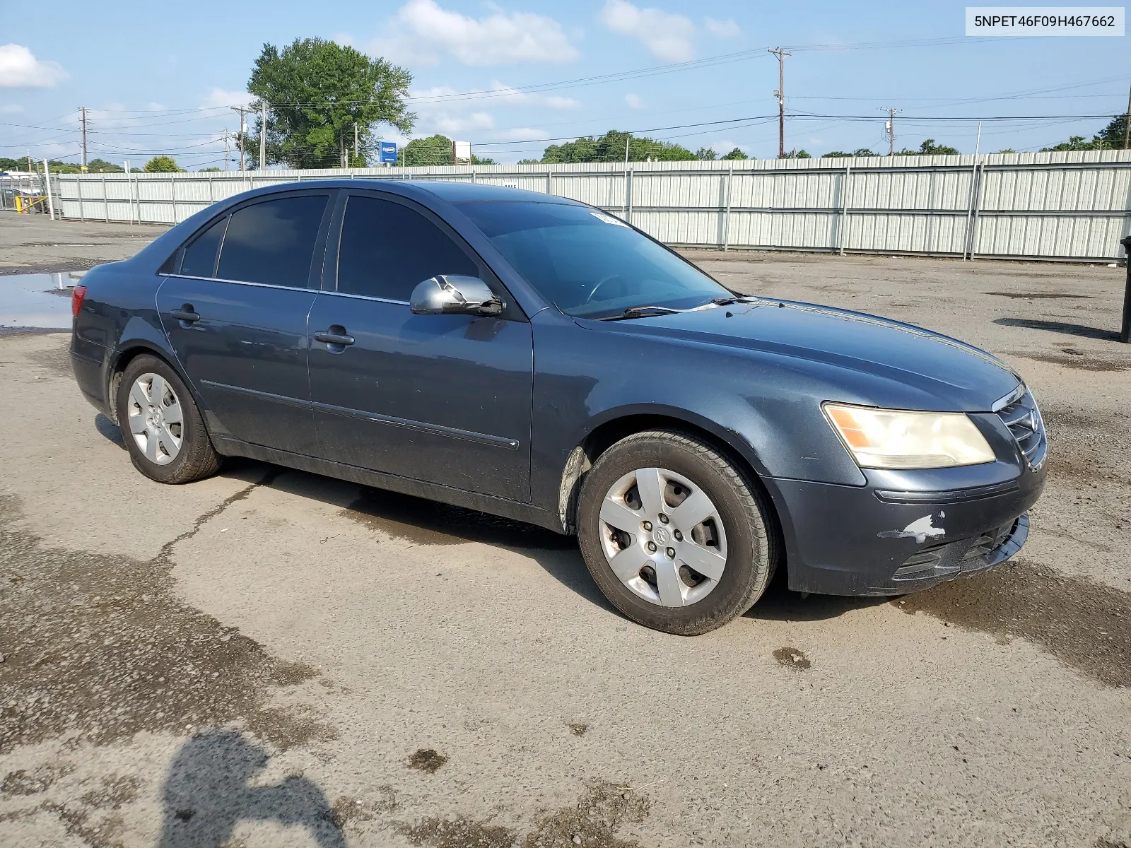 5NPET46F09H467662 2009 Hyundai Sonata Gls