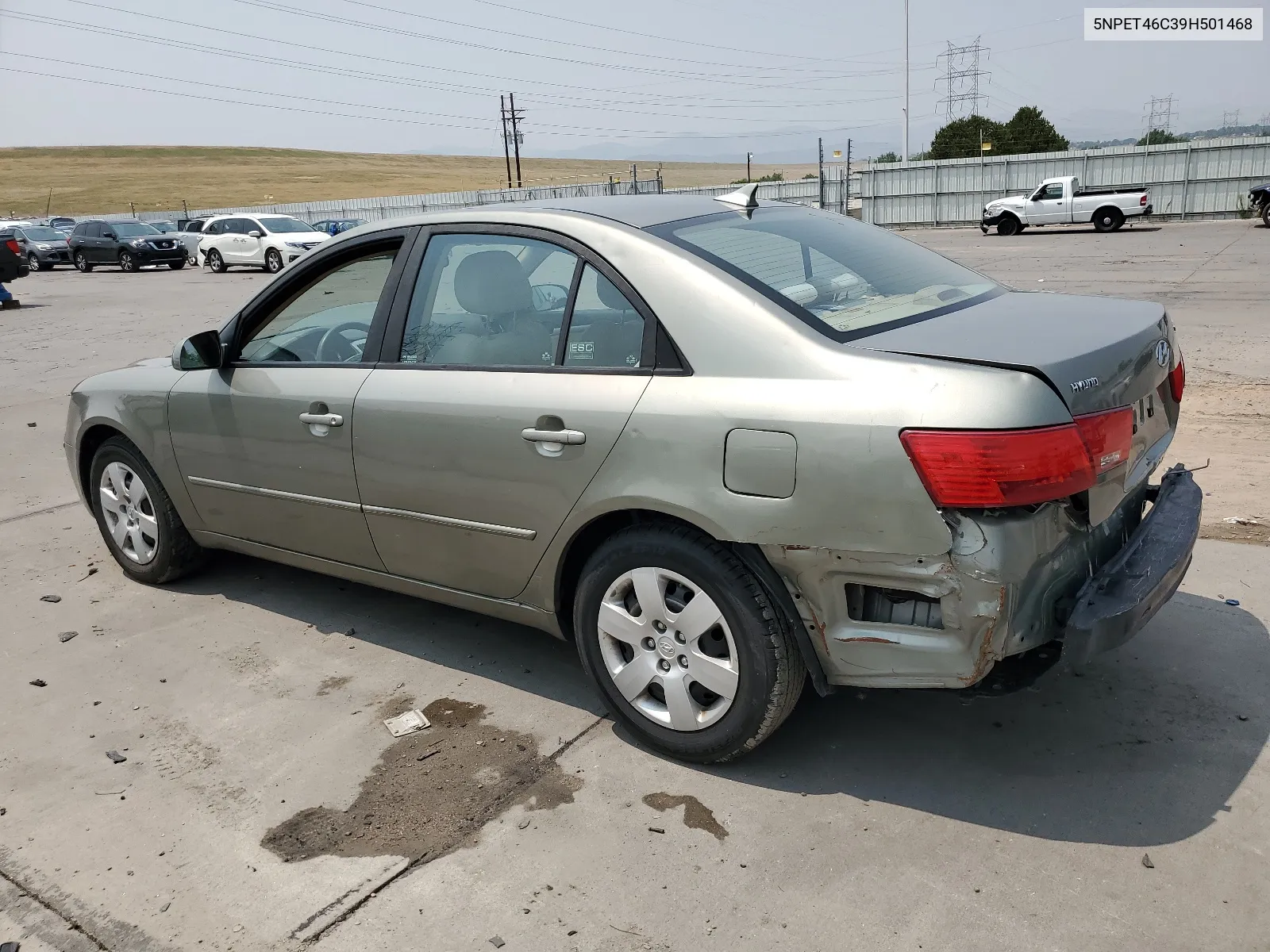 2009 Hyundai Sonata Gls VIN: 5NPET46C39H501468 Lot: 63921304