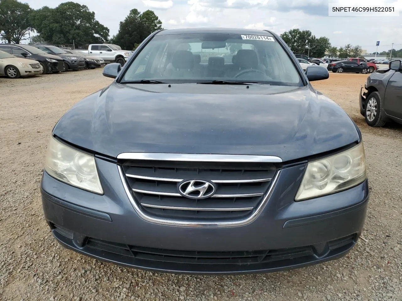 2009 Hyundai Sonata Gls VIN: 5NPET46C99H522051 Lot: 70026114