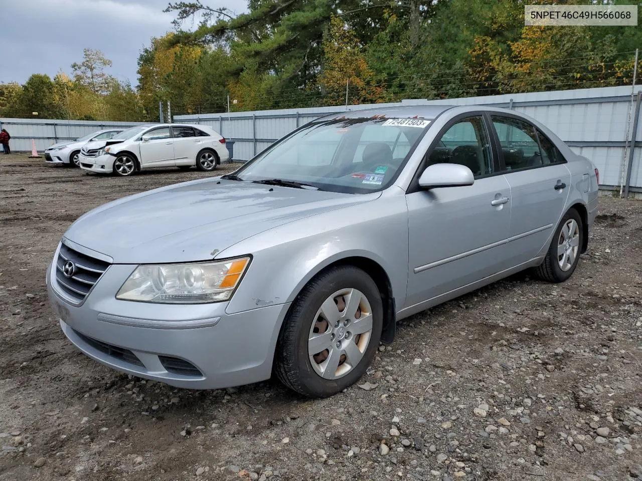 2009 Hyundai Sonata Gls VIN: 5NPET46C49H566068 Lot: 72481503