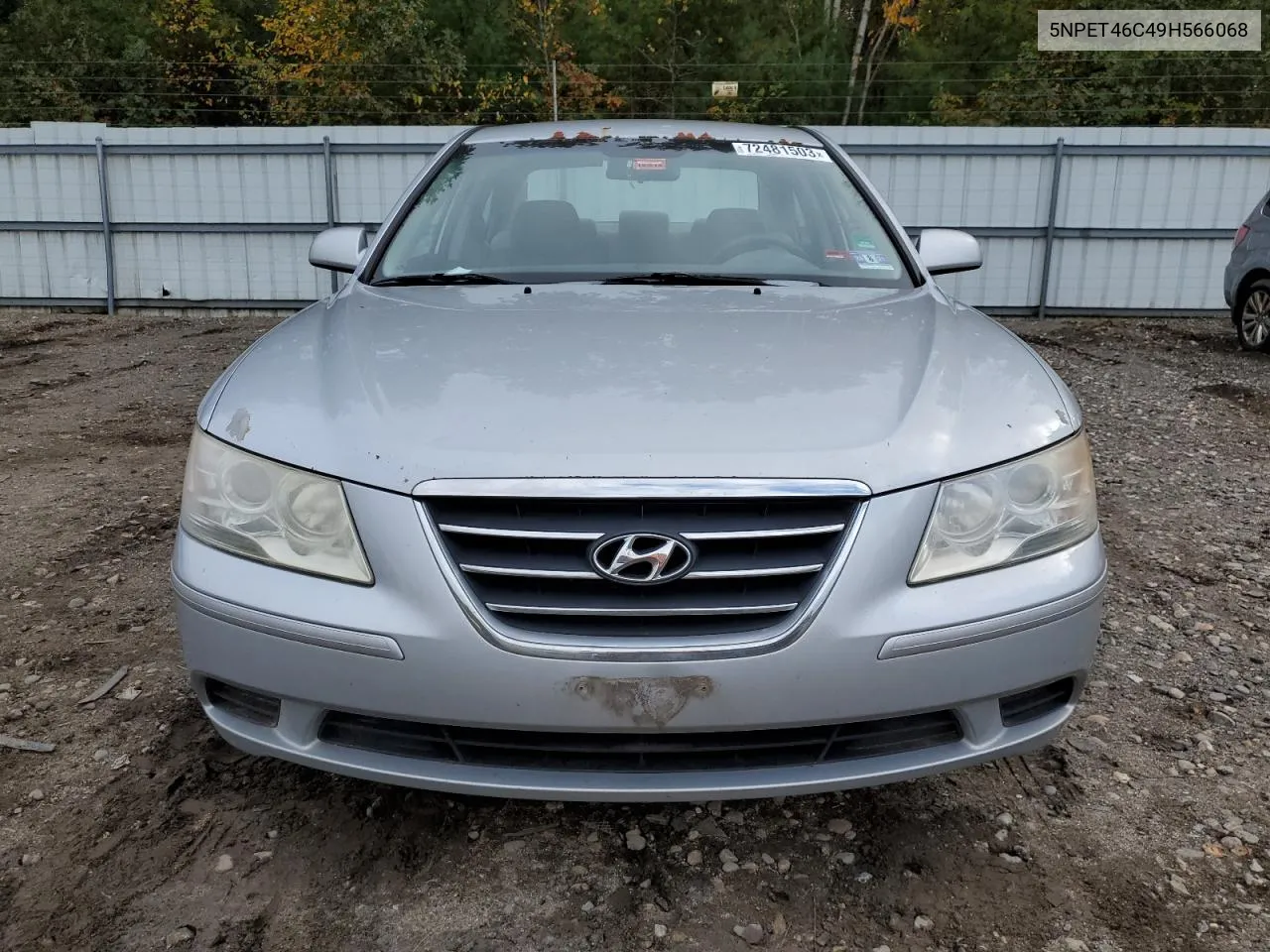 2009 Hyundai Sonata Gls VIN: 5NPET46C49H566068 Lot: 72481503