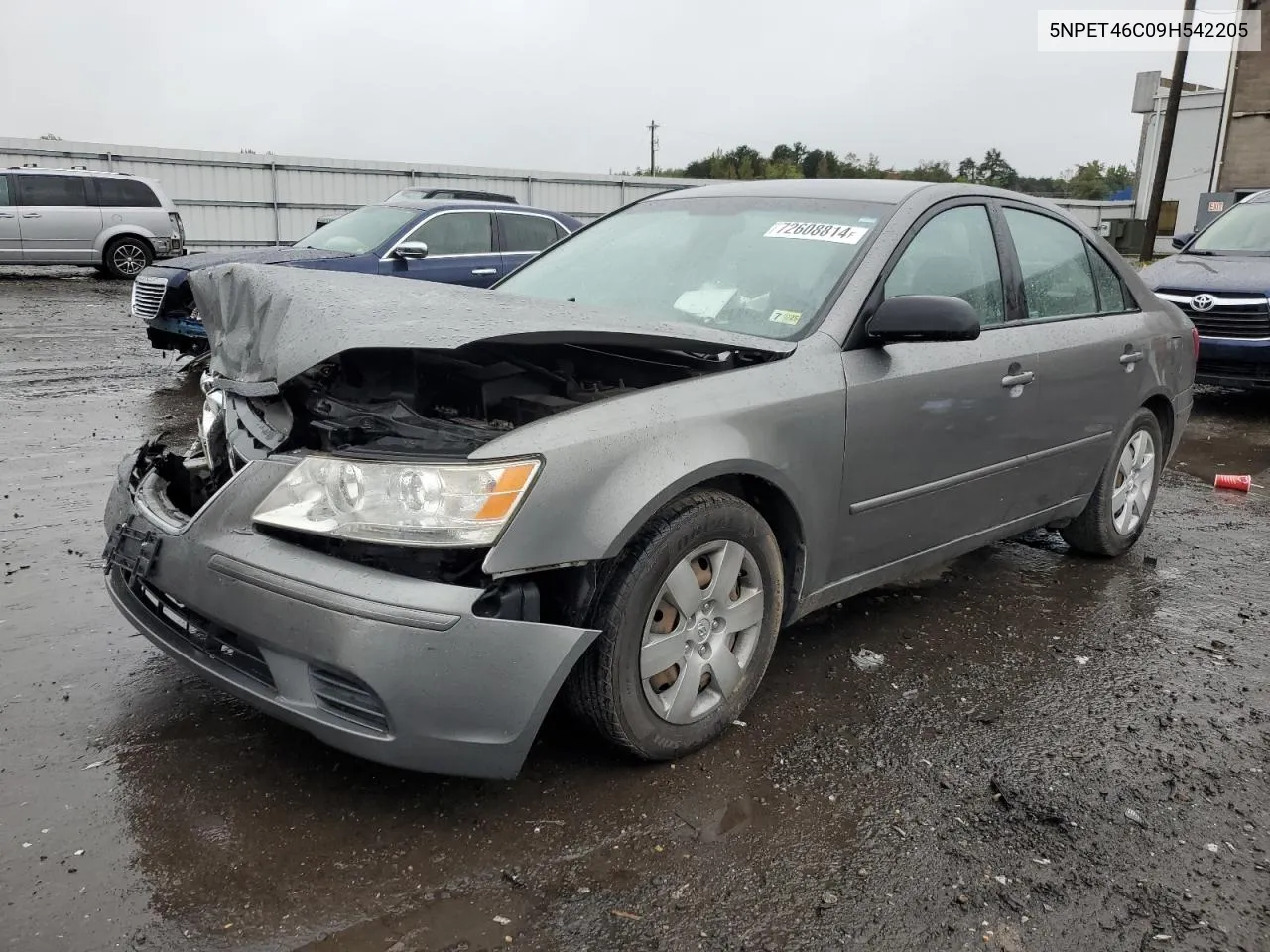 2009 Hyundai Sonata Gls VIN: 5NPET46C09H542205 Lot: 72608814