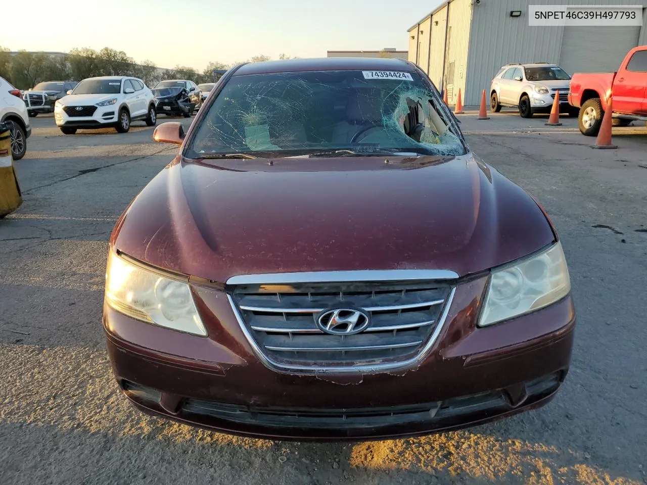 2009 Hyundai Sonata Gls VIN: 5NPET46C39H497793 Lot: 74394424