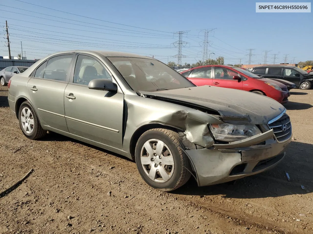 2009 Hyundai Sonata Gls VIN: 5NPET46C89H550696 Lot: 74948974