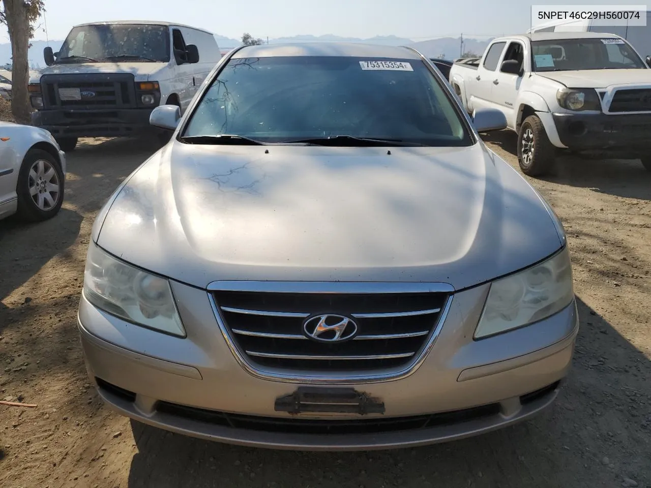 2009 Hyundai Sonata Gls VIN: 5NPET46C29H560074 Lot: 75315354