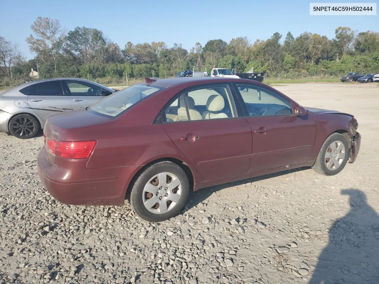 2009 Hyundai Sonata Gls VIN: 5NPET46C59H502444 Lot: 75484824