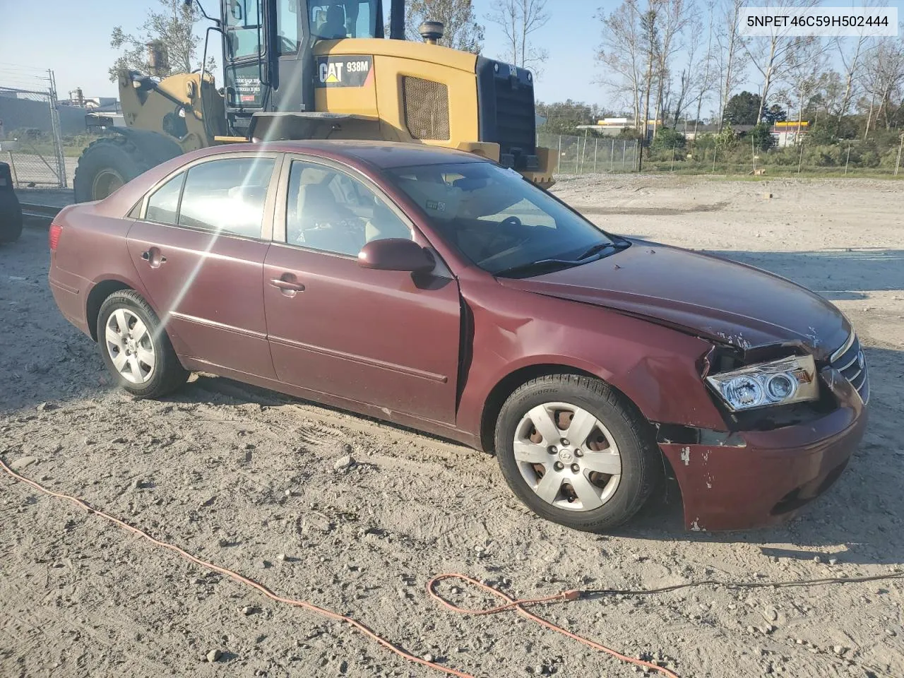 2009 Hyundai Sonata Gls VIN: 5NPET46C59H502444 Lot: 75484824