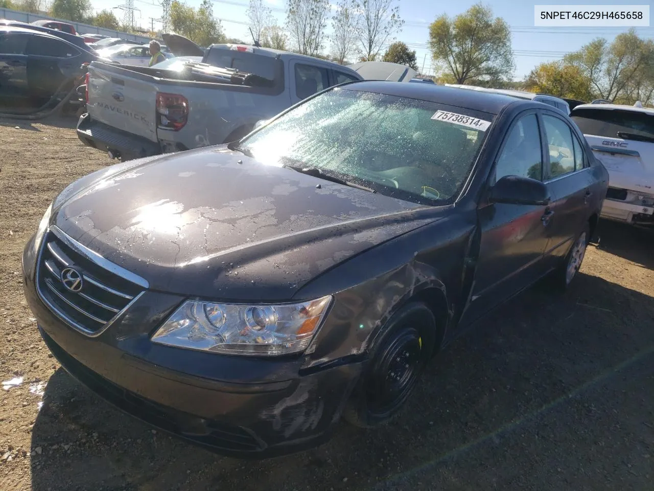 2009 Hyundai Sonata Gls VIN: 5NPET46C29H465658 Lot: 75738314