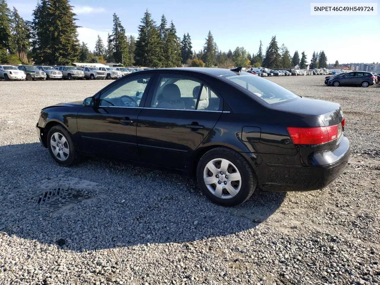 2009 Hyundai Sonata Gls VIN: 5NPET46C49H549724 Lot: 75774744