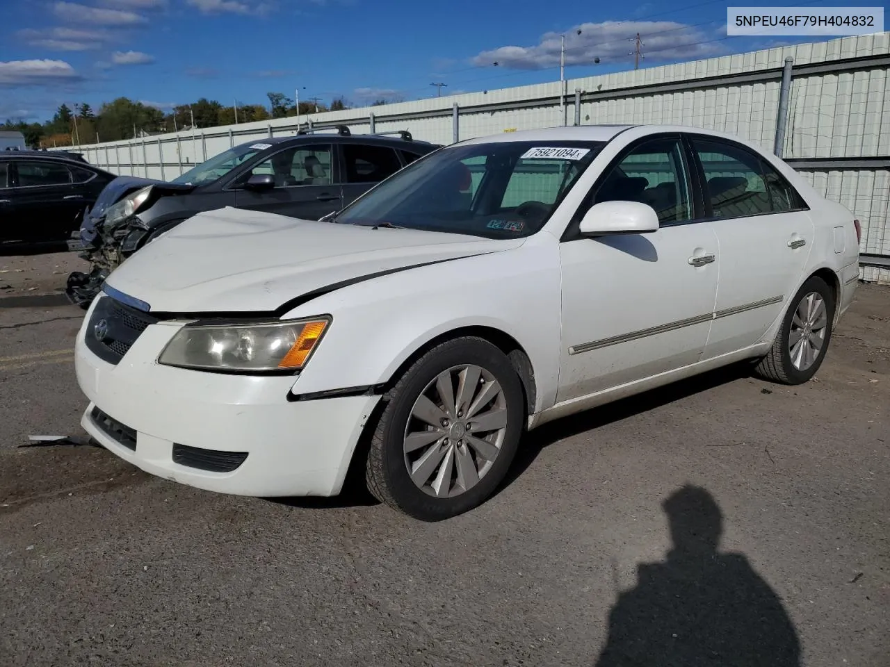 2009 Hyundai Sonata Se VIN: 5NPEU46F79H404832 Lot: 75921094