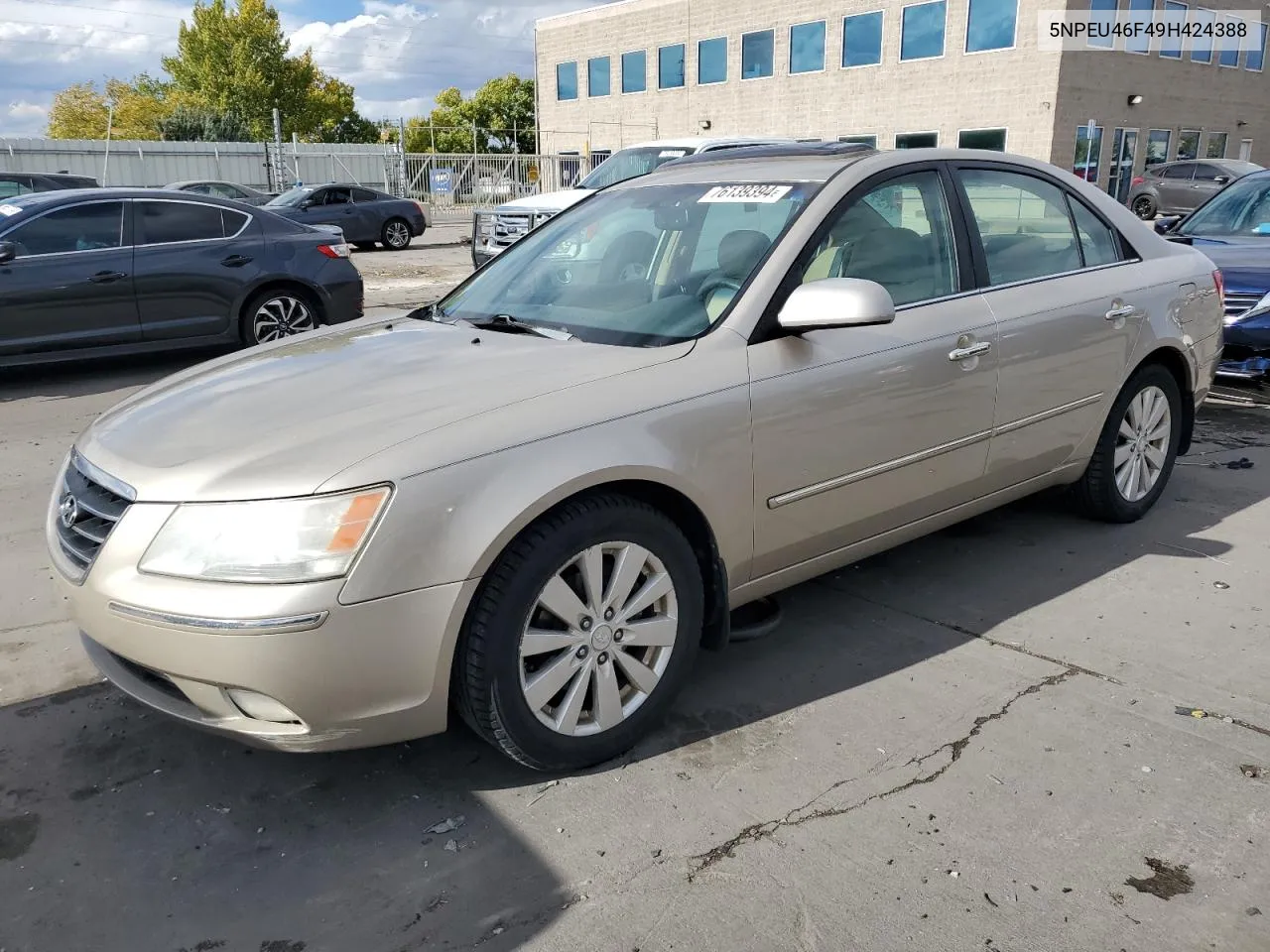 2009 Hyundai Sonata Se VIN: 5NPEU46F49H424388 Lot: 76139394