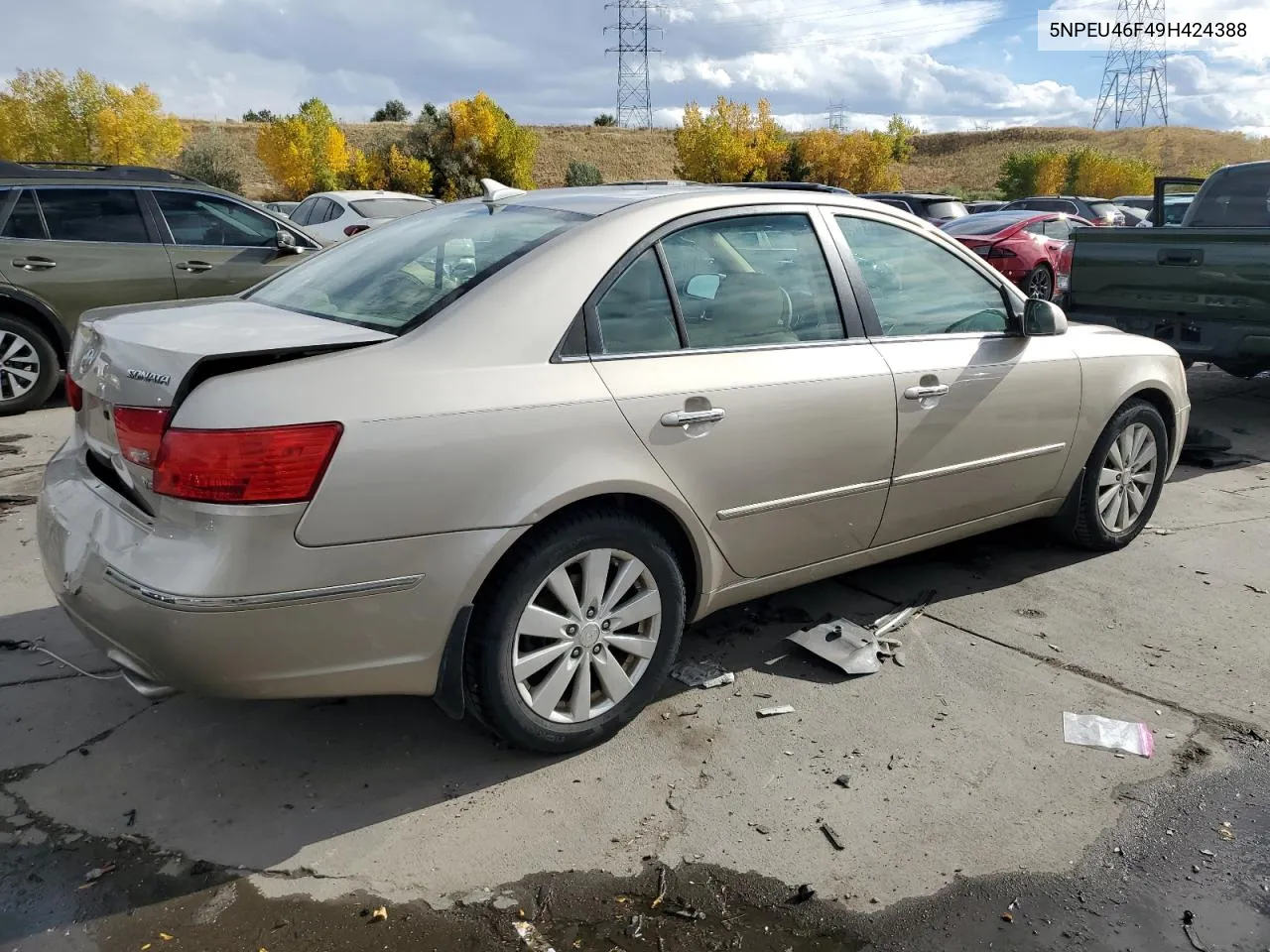 2009 Hyundai Sonata Se VIN: 5NPEU46F49H424388 Lot: 76139394