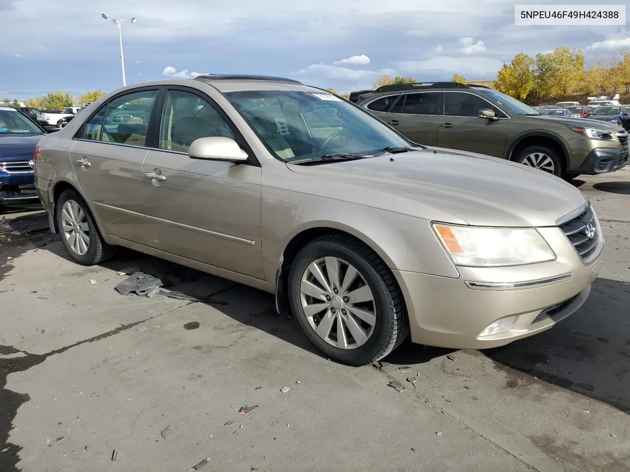 2009 Hyundai Sonata Se VIN: 5NPEU46F49H424388 Lot: 76139394