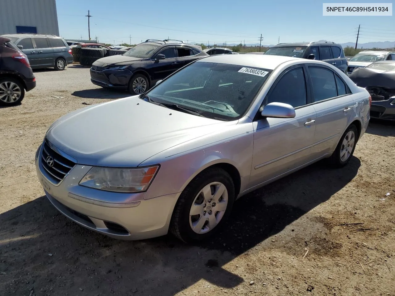 2009 Hyundai Sonata Gls VIN: 5NPET46C89H541934 Lot: 76380324