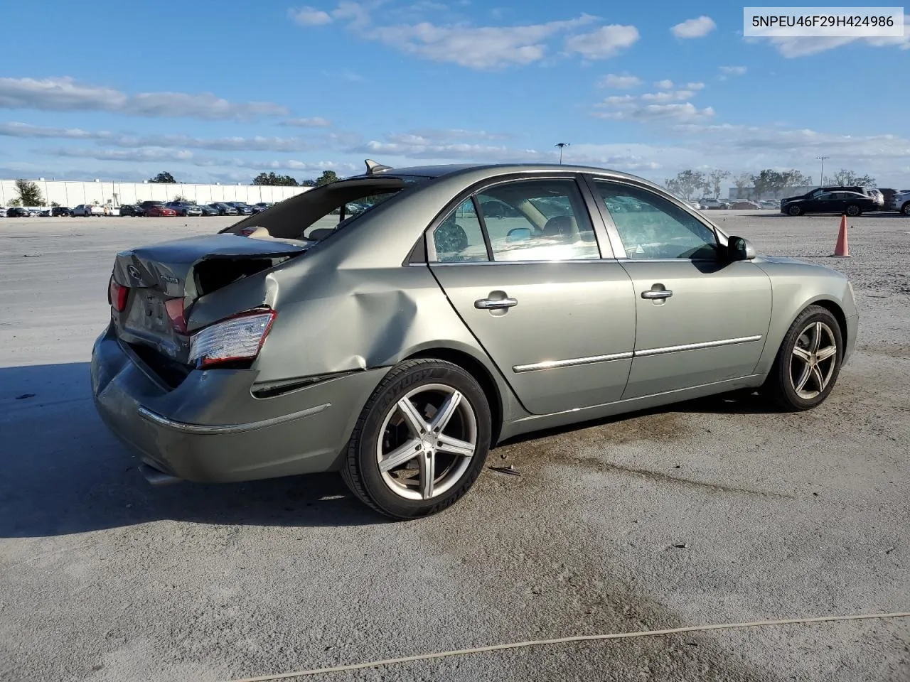 5NPEU46F29H424986 2009 Hyundai Sonata Se