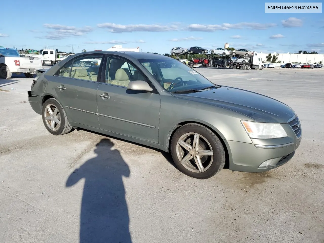 2009 Hyundai Sonata Se VIN: 5NPEU46F29H424986 Lot: 76459074