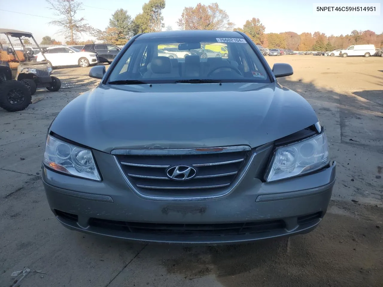 2009 Hyundai Sonata Gls VIN: 5NPET46C59H514951 Lot: 76602104