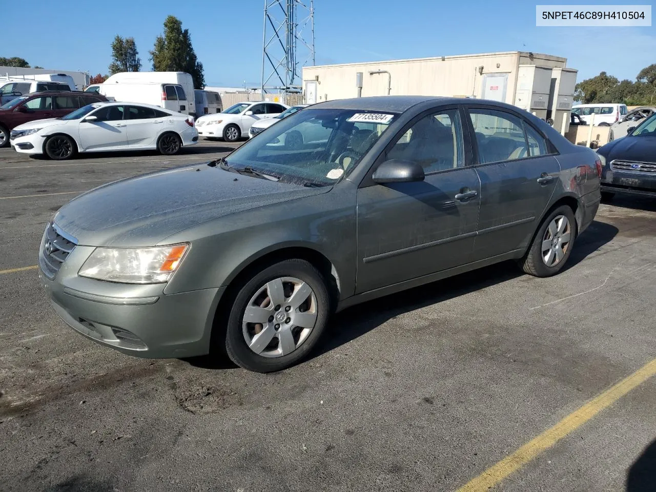 2009 Hyundai Sonata Gls VIN: 5NPET46C89H410504 Lot: 77135504