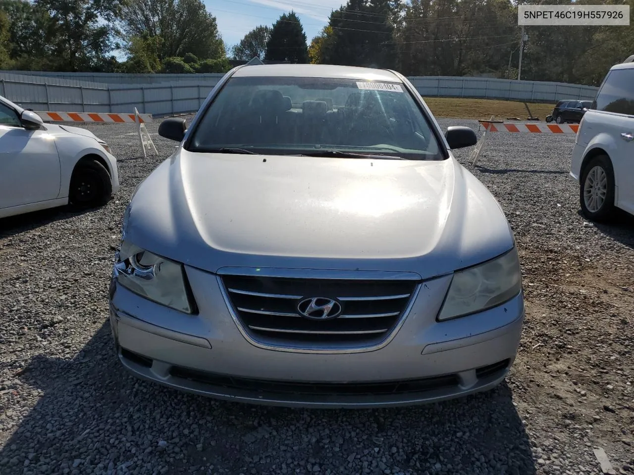 2009 Hyundai Sonata Gls VIN: 5NPET46C19H557926 Lot: 78006404