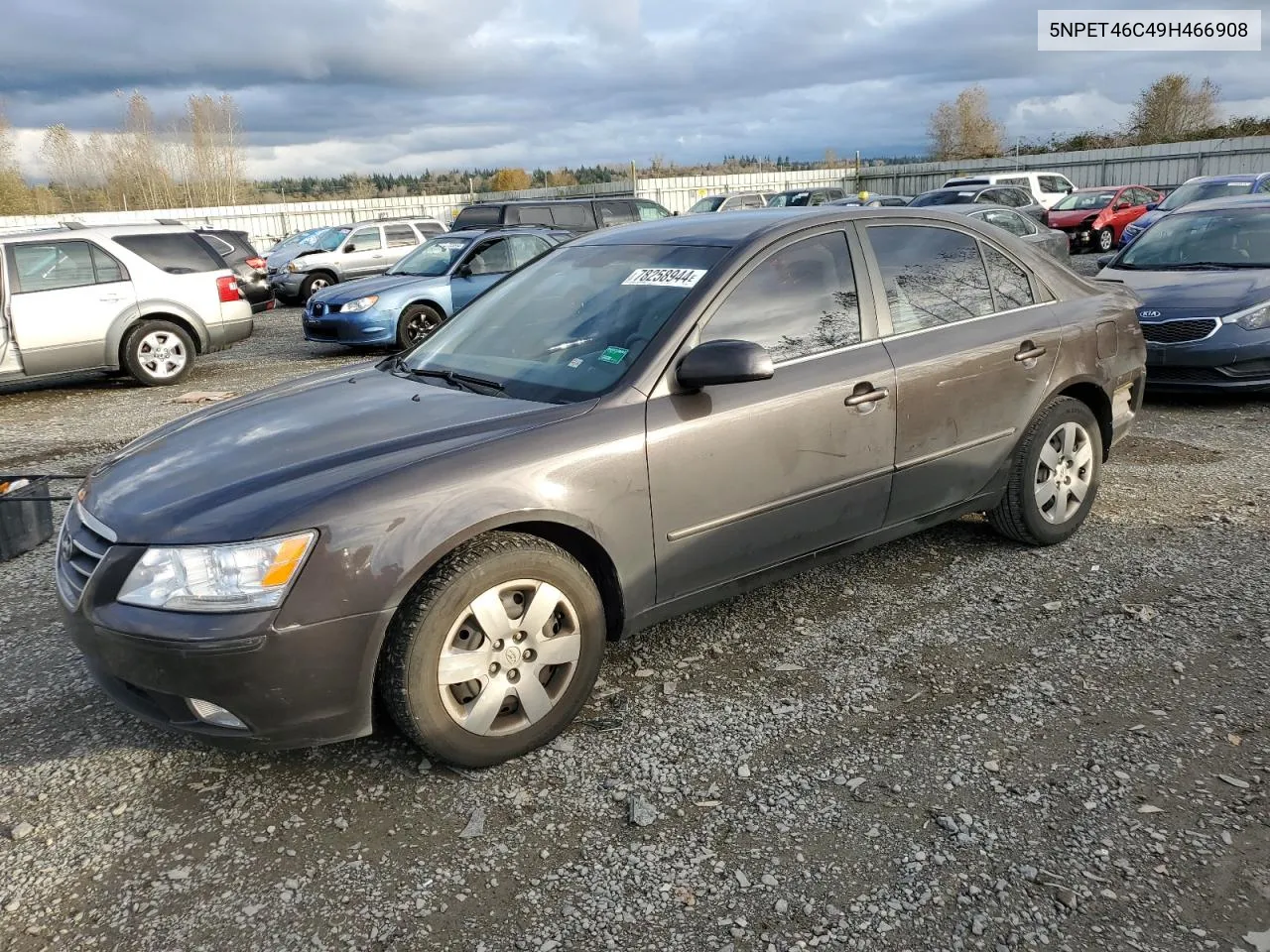 2009 Hyundai Sonata Gls VIN: 5NPET46C49H466908 Lot: 78258944