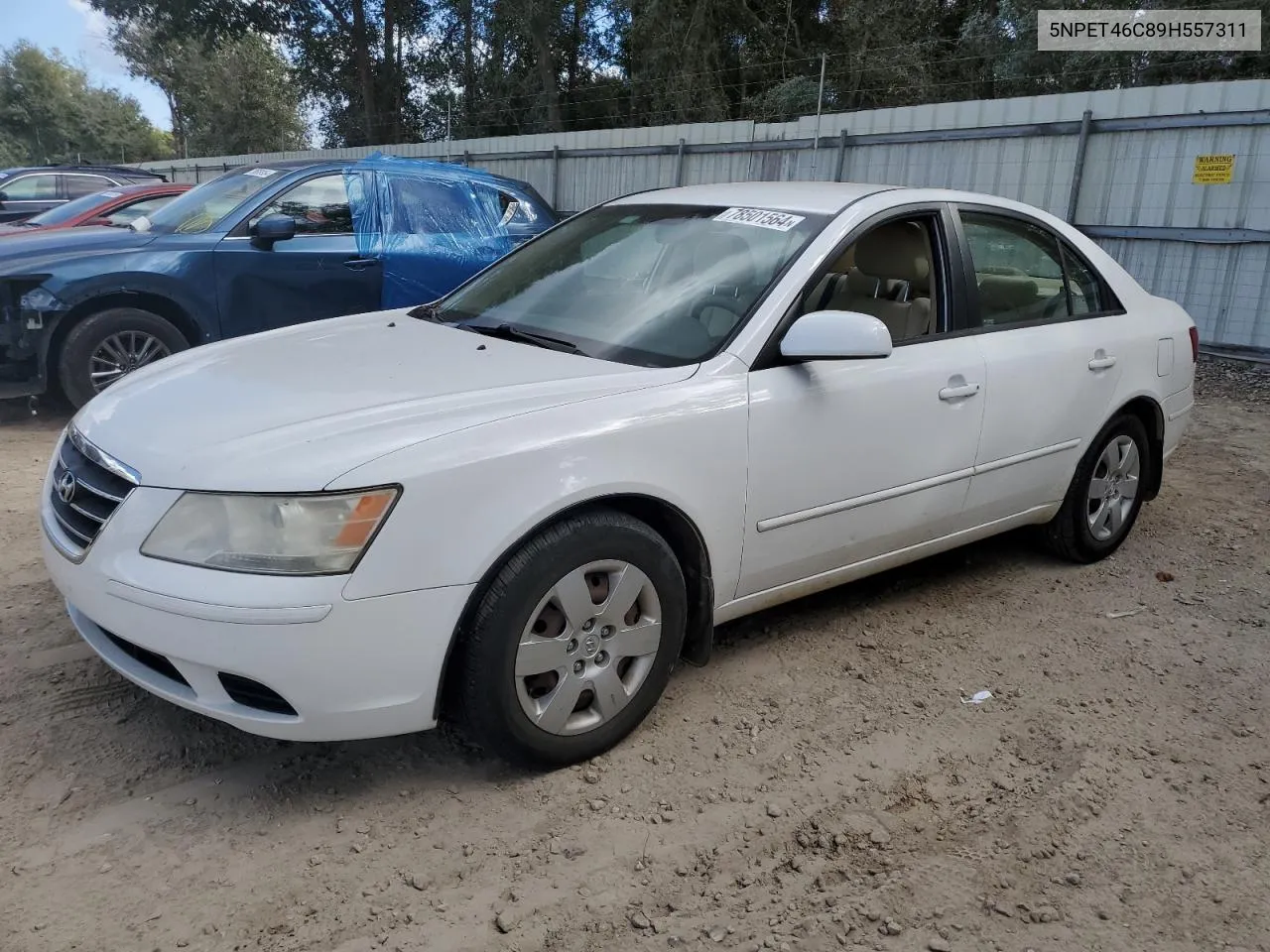 2009 Hyundai Sonata Gls VIN: 5NPET46C89H557311 Lot: 78501564