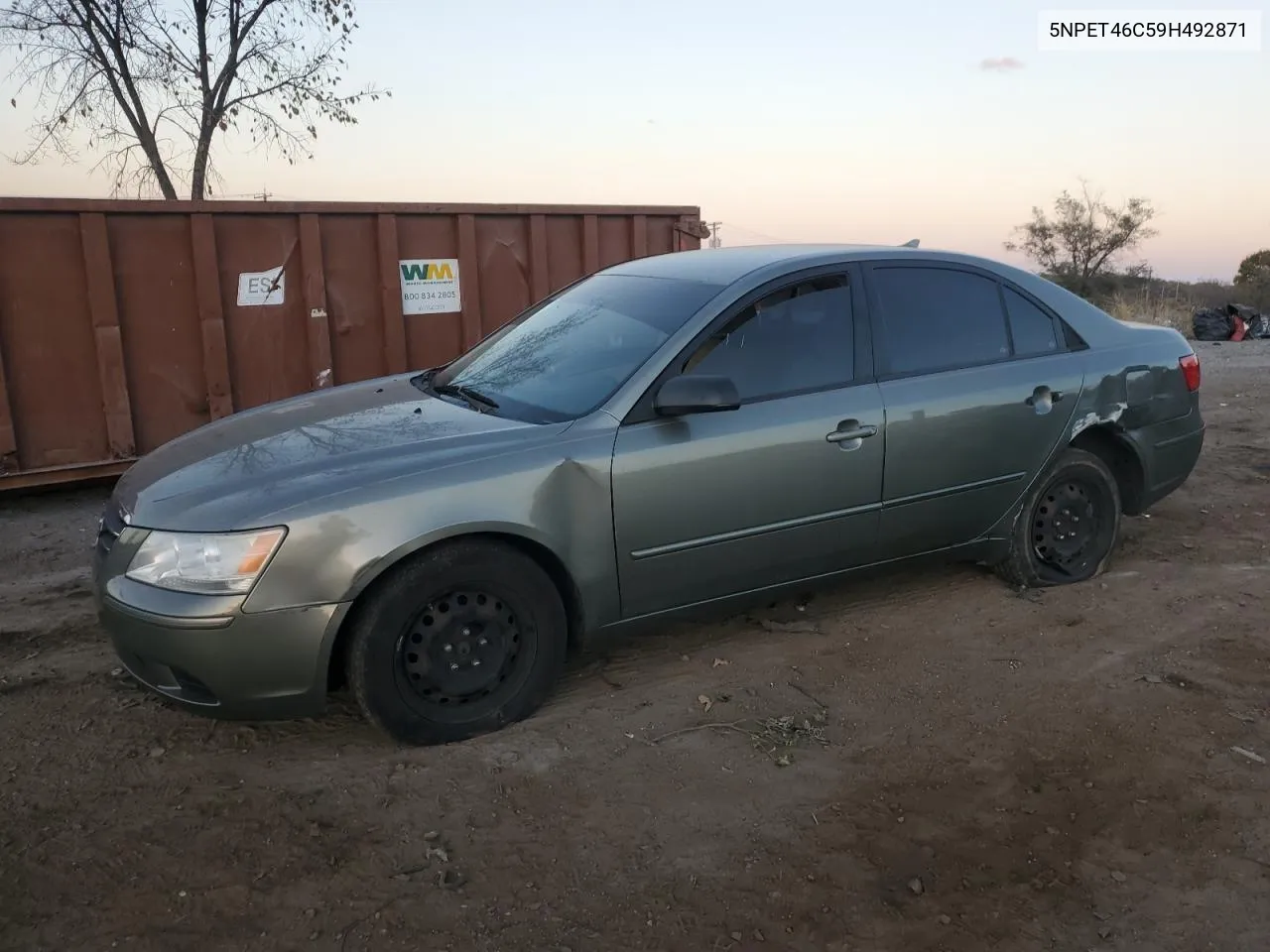 2009 Hyundai Sonata Gls VIN: 5NPET46C59H492871 Lot: 79564404