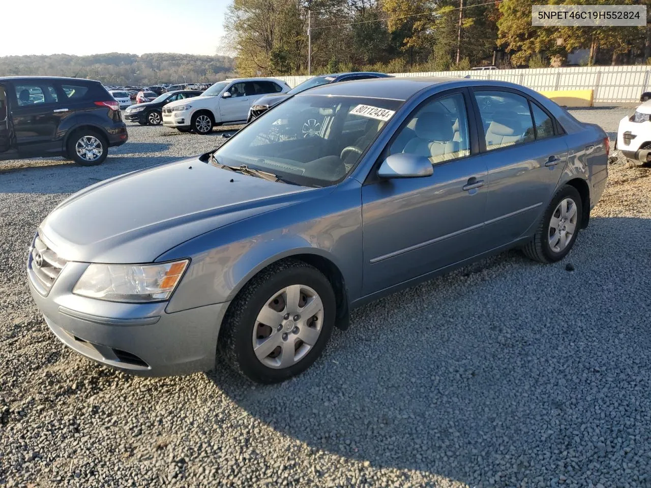 2009 Hyundai Sonata Gls VIN: 5NPET46C19H552824 Lot: 80112434