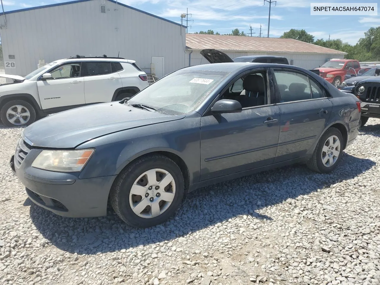 5NPET4AC5AH647074 2010 Hyundai Sonata Gls