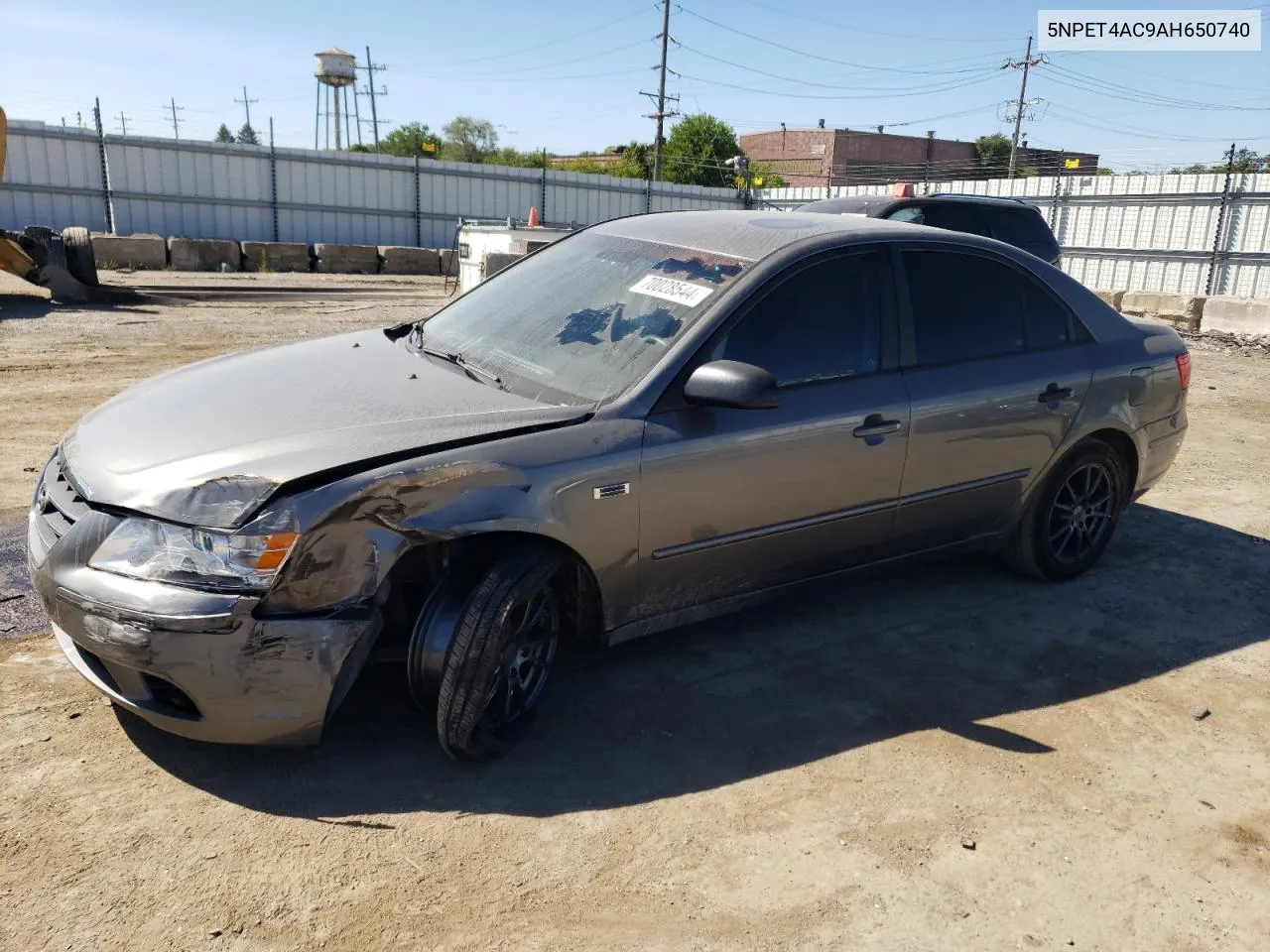 2010 Hyundai Sonata Gls VIN: 5NPET4AC9AH650740 Lot: 70028544