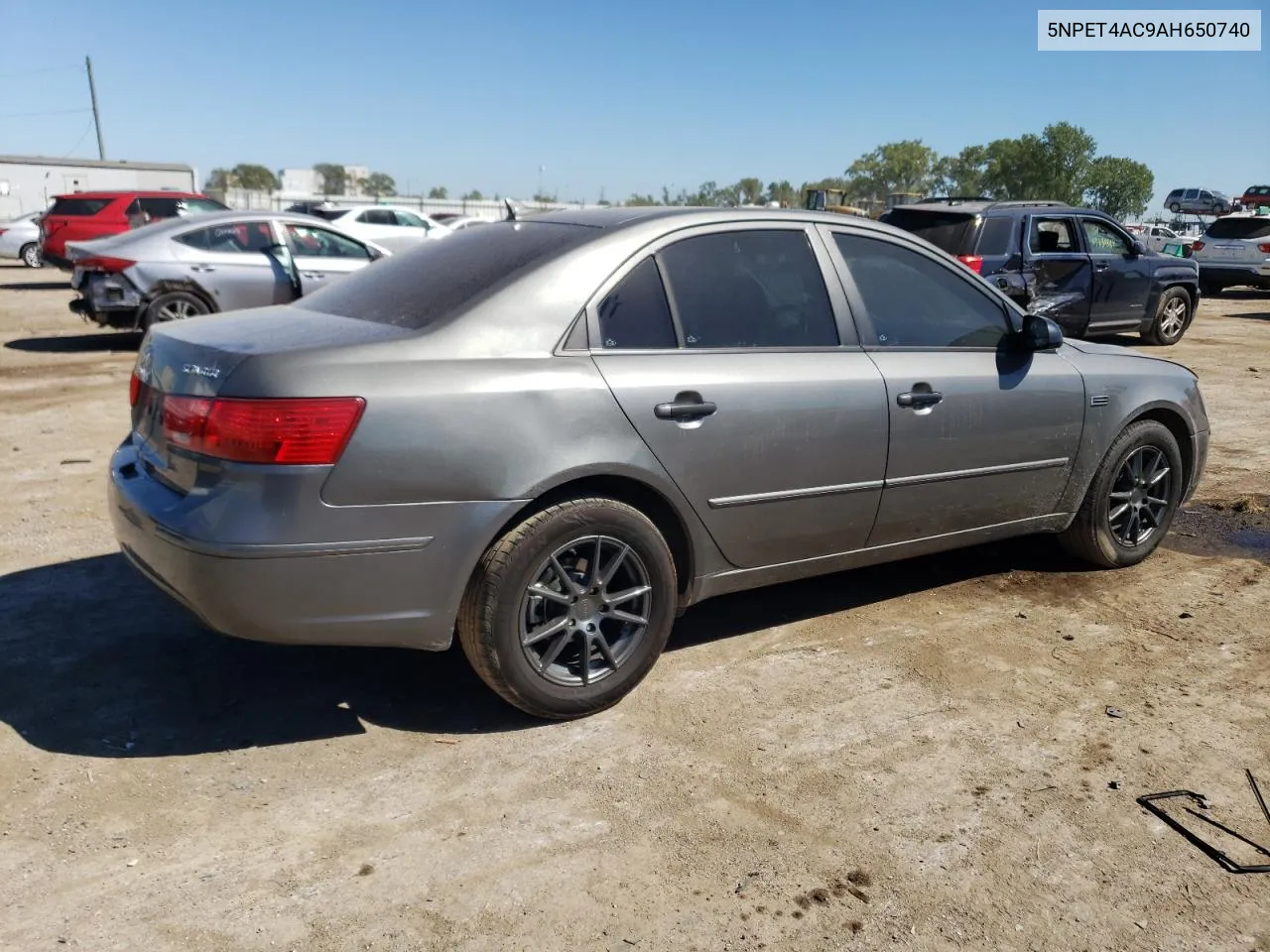 2010 Hyundai Sonata Gls VIN: 5NPET4AC9AH650740 Lot: 70028544