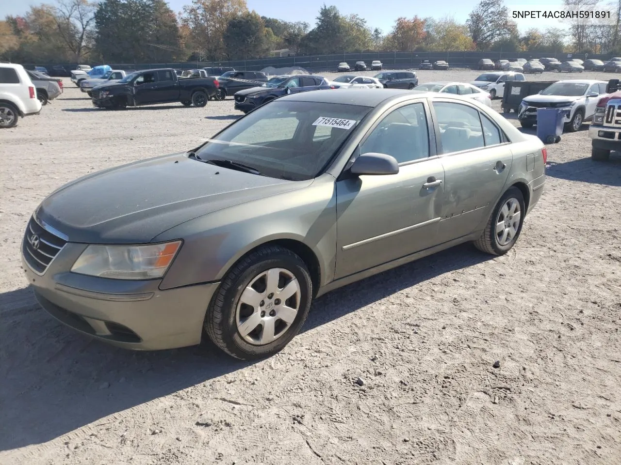 2010 Hyundai Sonata Gls VIN: 5NPET4AC8AH591891 Lot: 71515464