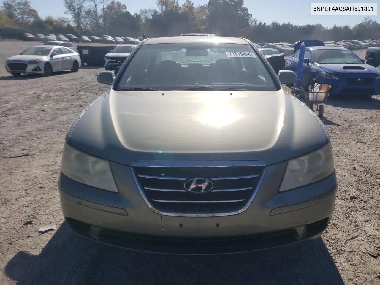 2010 Hyundai Sonata Gls VIN: 5NPET4AC8AH591891 Lot: 71515464