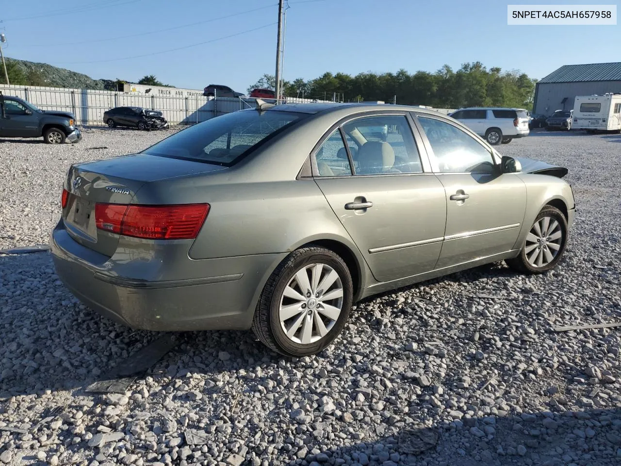 2010 Hyundai Sonata Gls VIN: 5NPET4AC5AH657958 Lot: 72217434