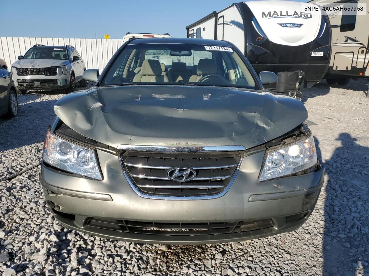 5NPET4AC5AH657958 2010 Hyundai Sonata Gls