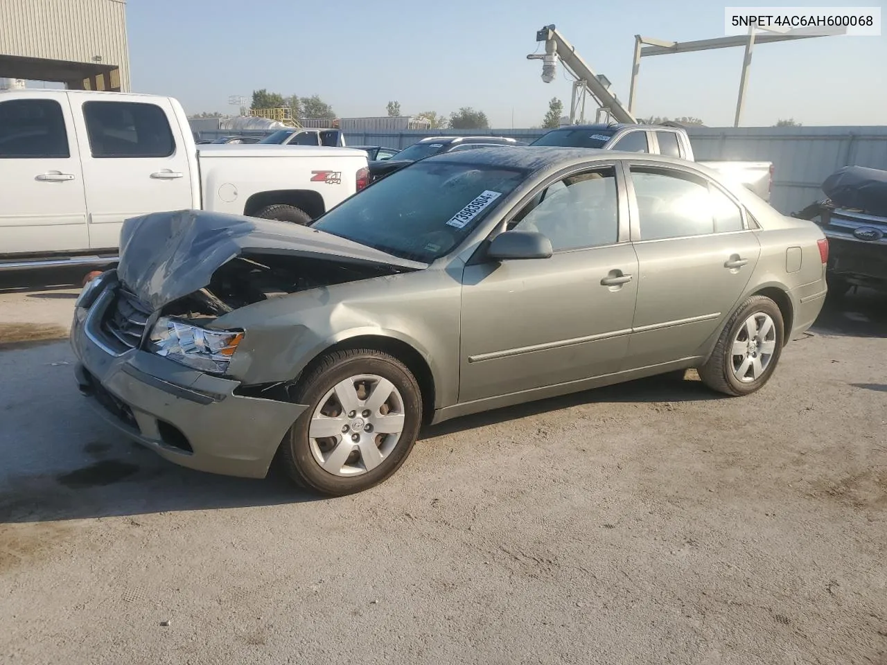 2010 Hyundai Sonata Gls VIN: 5NPET4AC6AH600068 Lot: 73983904