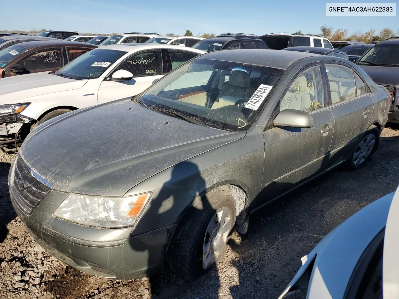 2010 Hyundai Sonata Gls VIN: 5NPET4AC3AH622383 Lot: 74338184