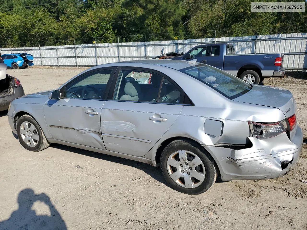 2010 Hyundai Sonata Gls VIN: 5NPET4AC4AH587935 Lot: 74857074