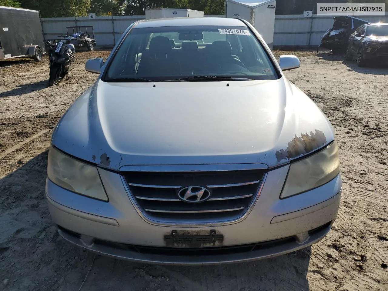 2010 Hyundai Sonata Gls VIN: 5NPET4AC4AH587935 Lot: 74857074