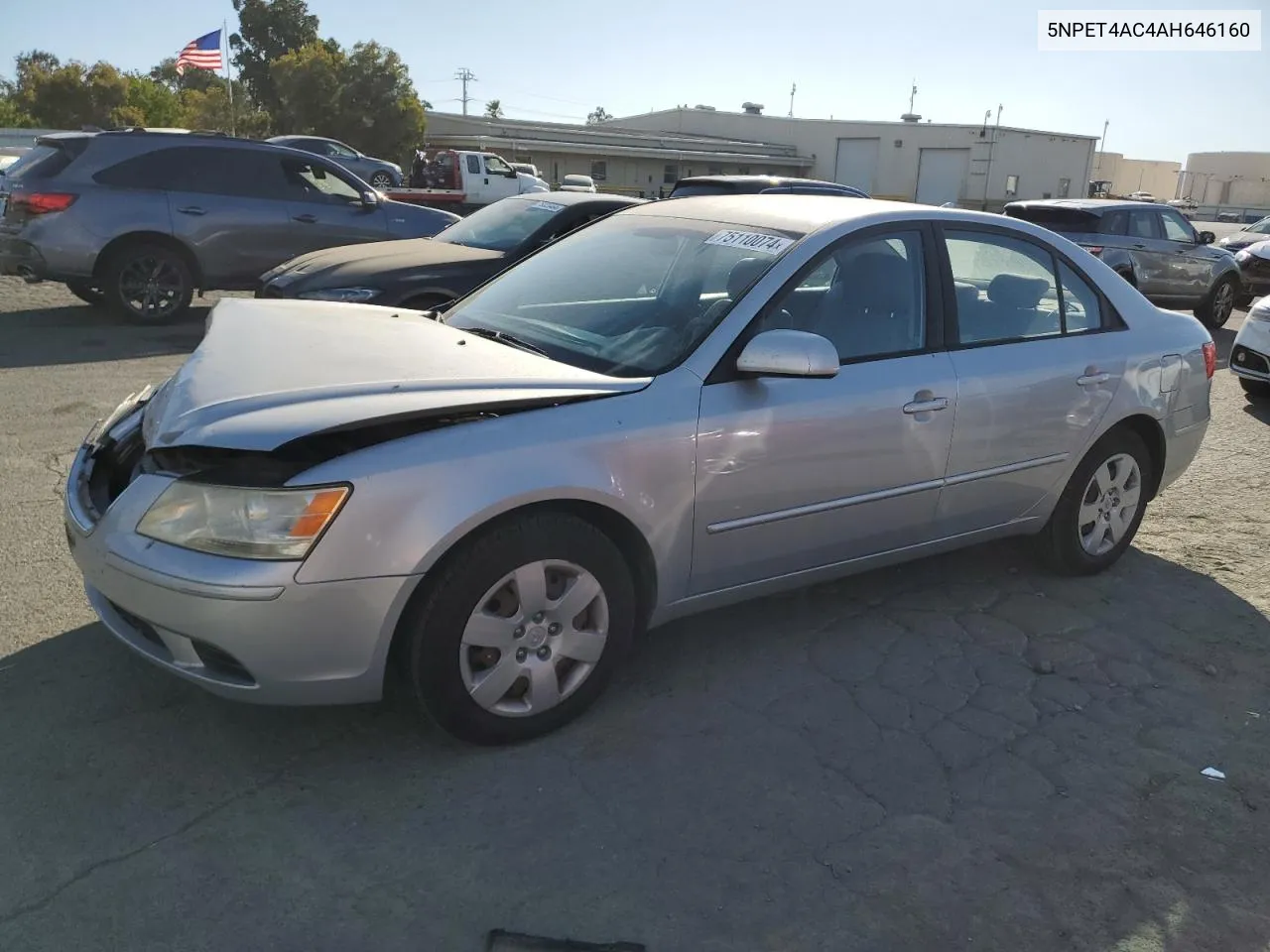 2010 Hyundai Sonata Gls VIN: 5NPET4AC4AH646160 Lot: 75110074