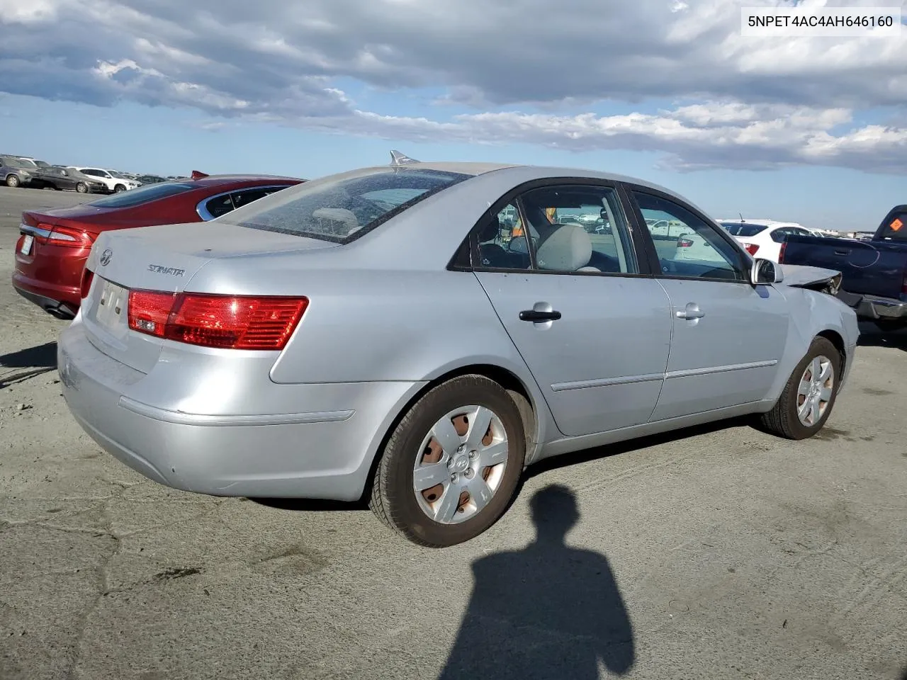 2010 Hyundai Sonata Gls VIN: 5NPET4AC4AH646160 Lot: 75110074