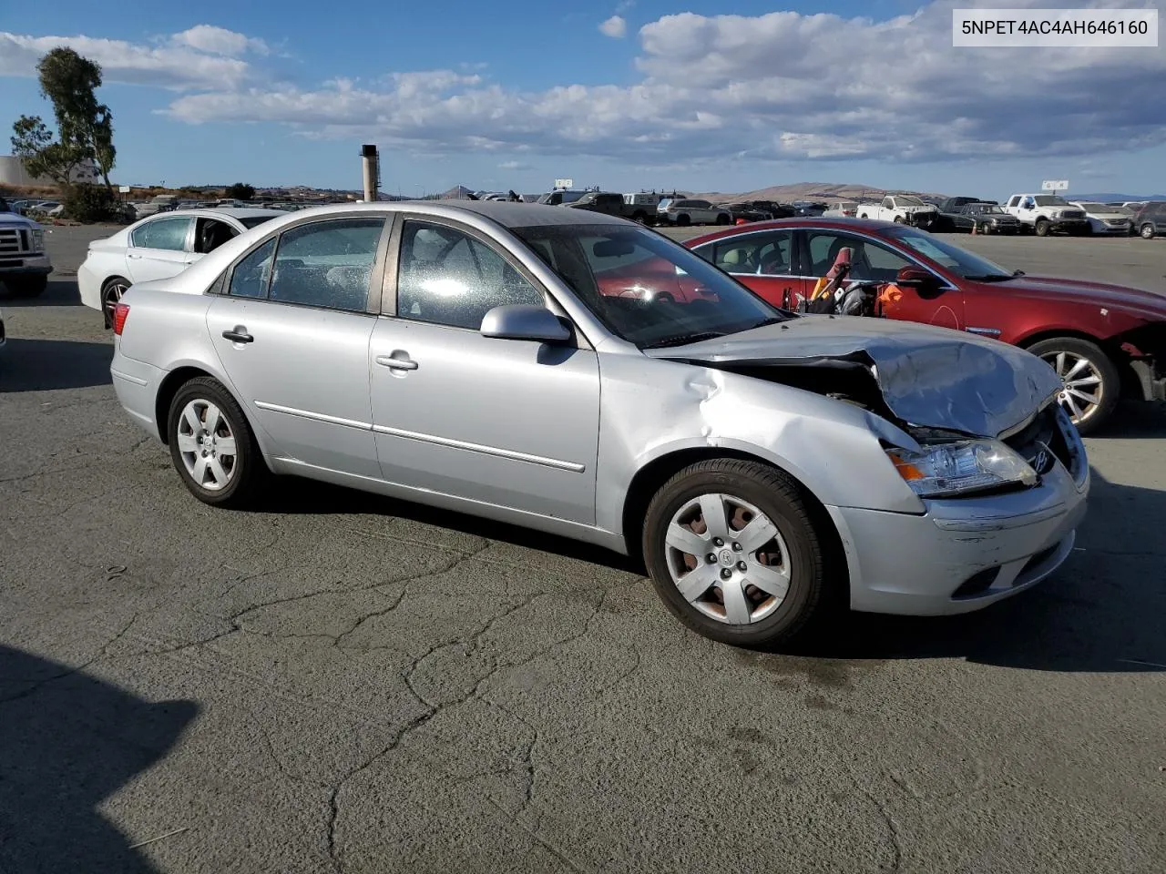 2010 Hyundai Sonata Gls VIN: 5NPET4AC4AH646160 Lot: 75110074