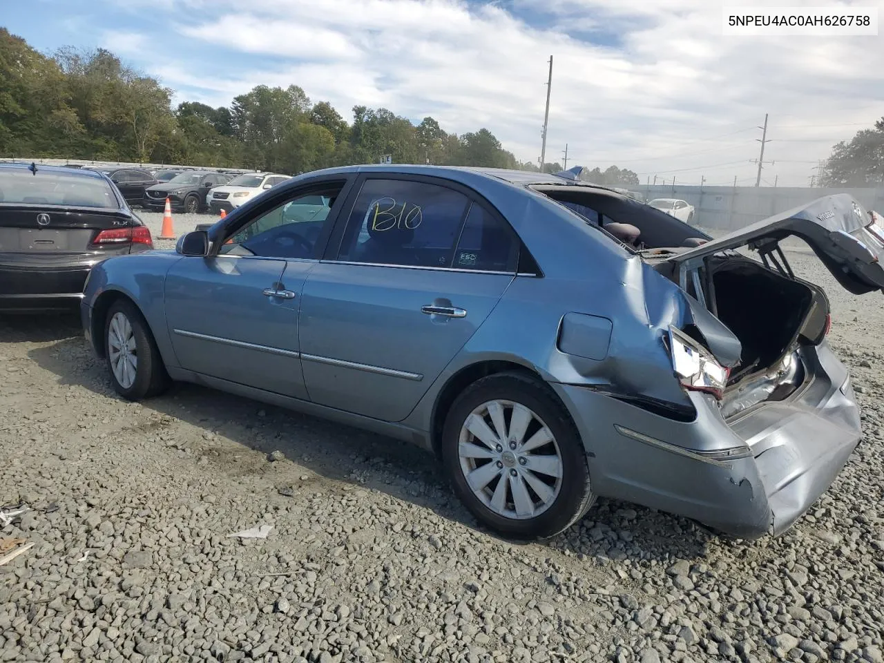 2010 Hyundai Sonata Se VIN: 5NPEU4AC0AH626758 Lot: 75572254