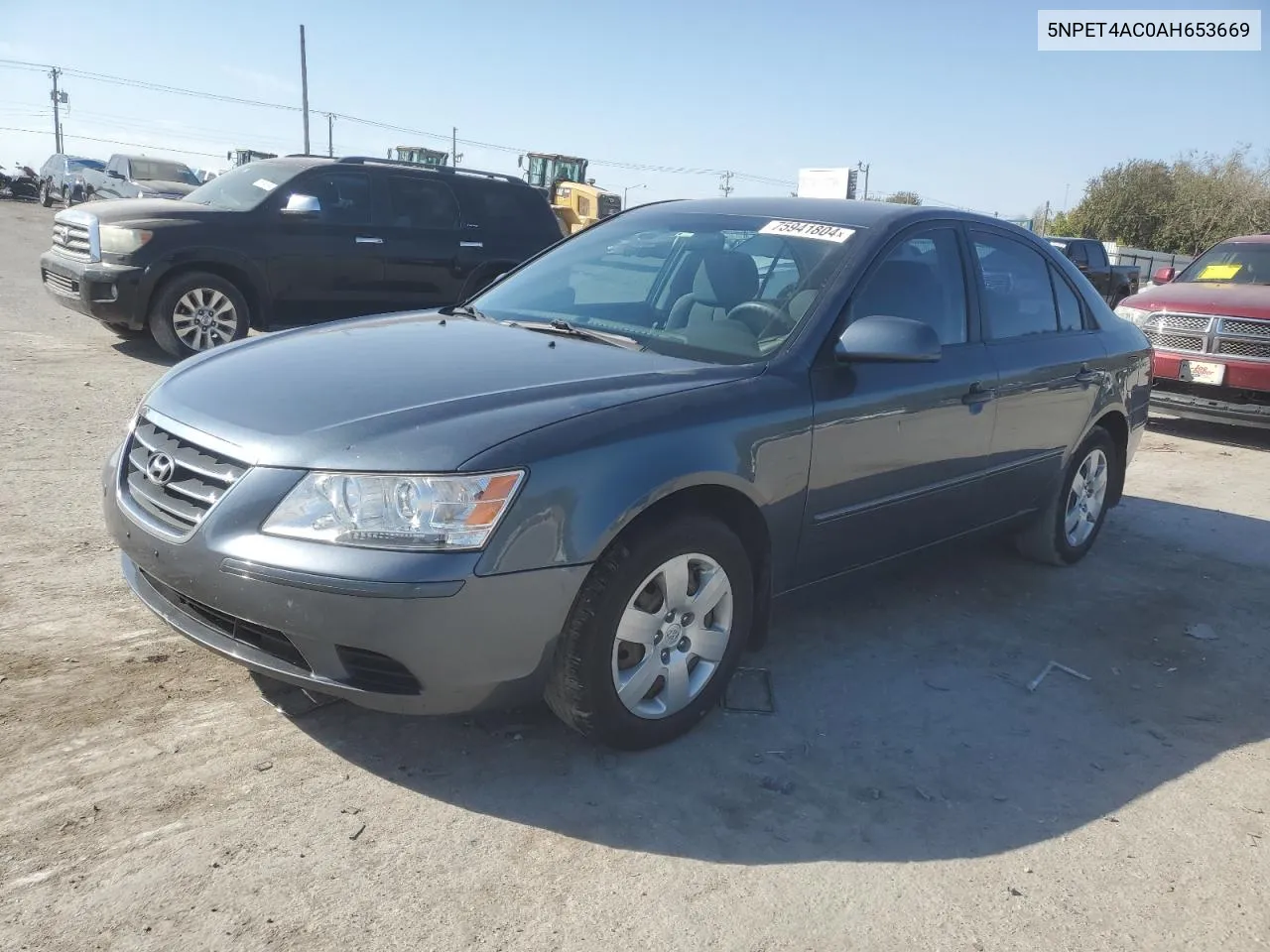 2010 Hyundai Sonata Gls VIN: 5NPET4AC0AH653669 Lot: 75941804