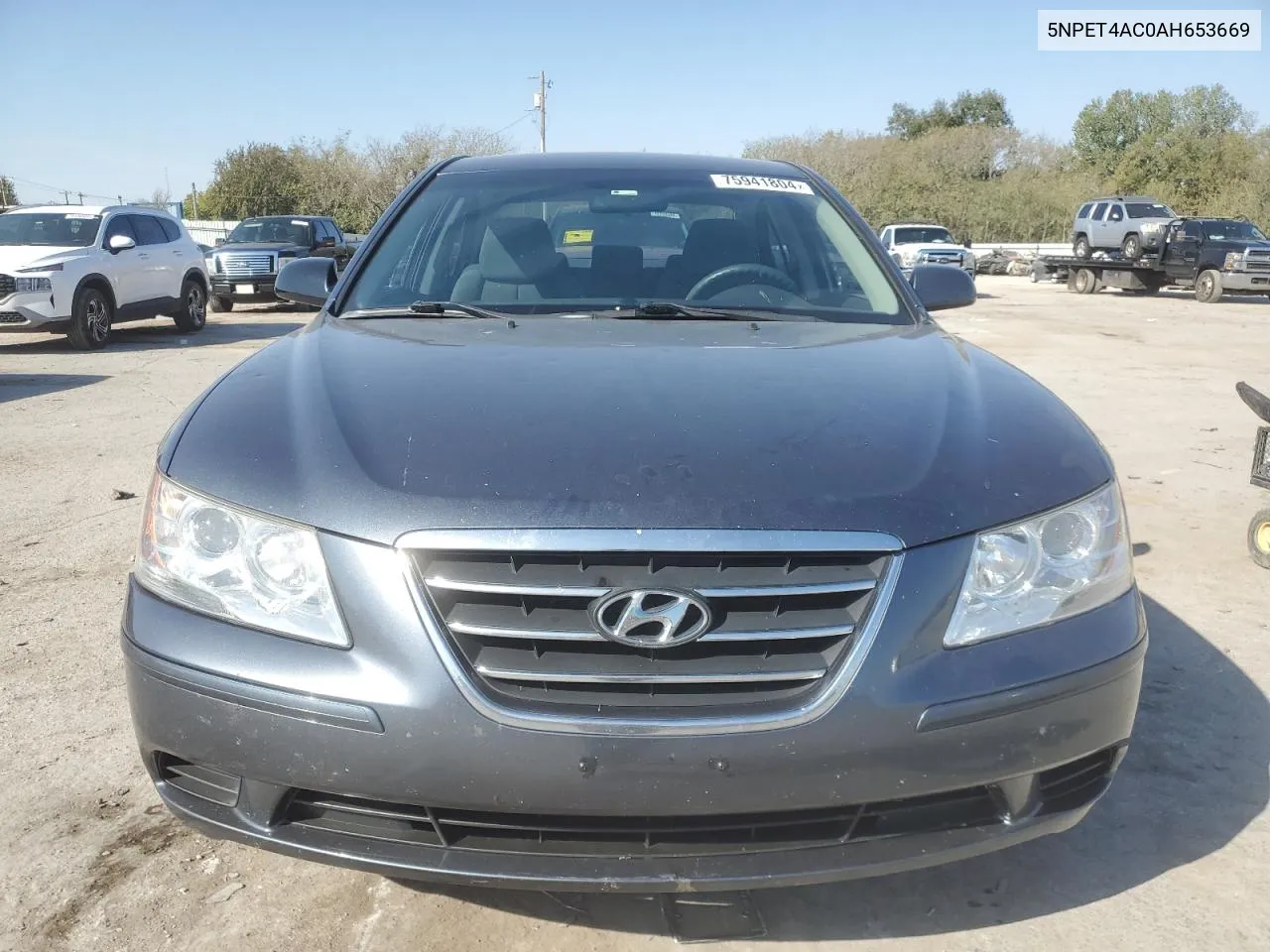 2010 Hyundai Sonata Gls VIN: 5NPET4AC0AH653669 Lot: 75941804